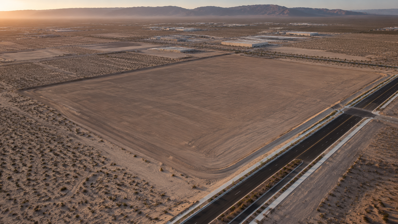 Corner Industrial Plot with Dual Road Frontage, Dubai South